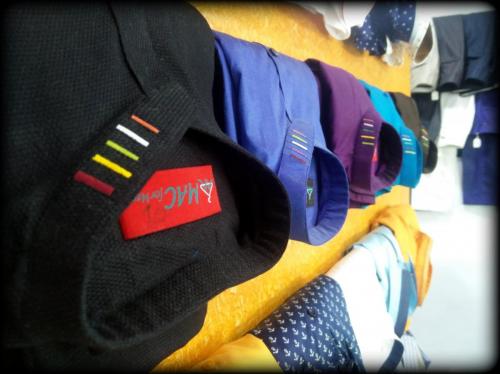 5 color stripe band Gala Collar